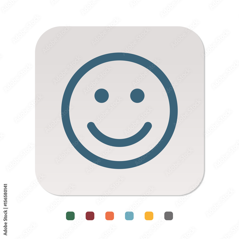 Papier Icon - Smiley glücklich Papier Icon - Smiley glücklich