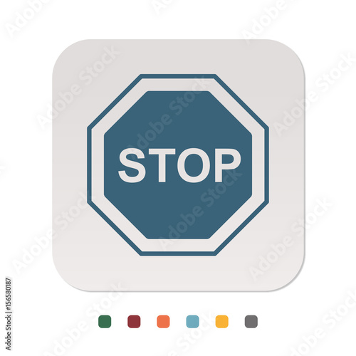 Papier Icon - Stoppschild