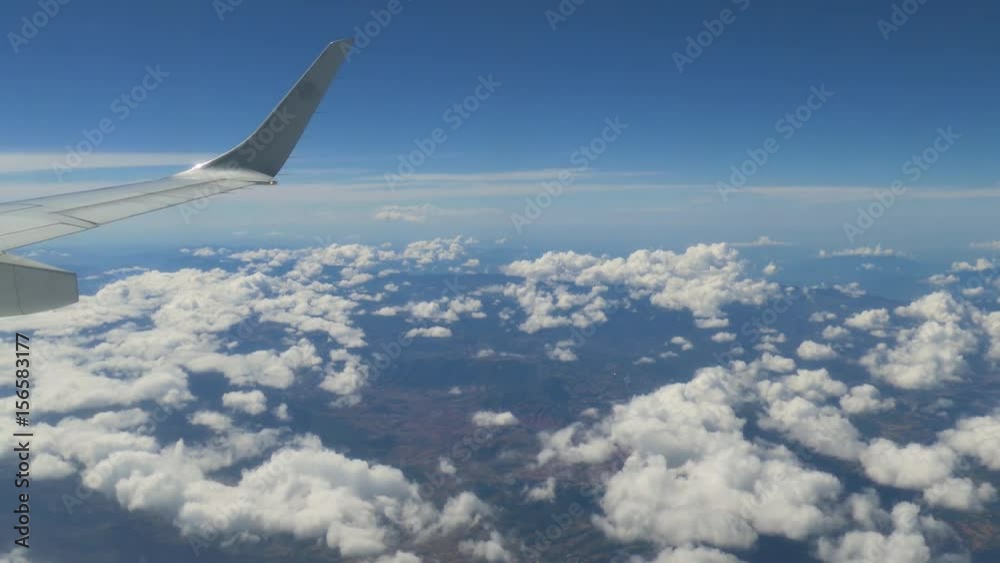 飛行機からの雲と空 飛行機からの雲と空
