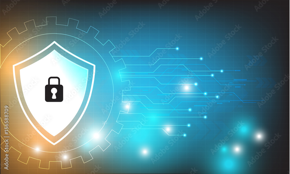 Vector technology security design with various technological,protection concept. Vector technology security design with various technological,protection concept.