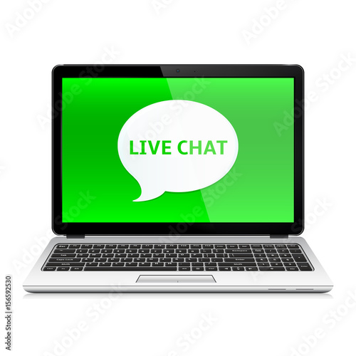 Message Live Chat Communication Concept. Vector Illustration.