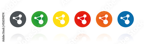 Internet - Web - WWW - Farbige Buttons