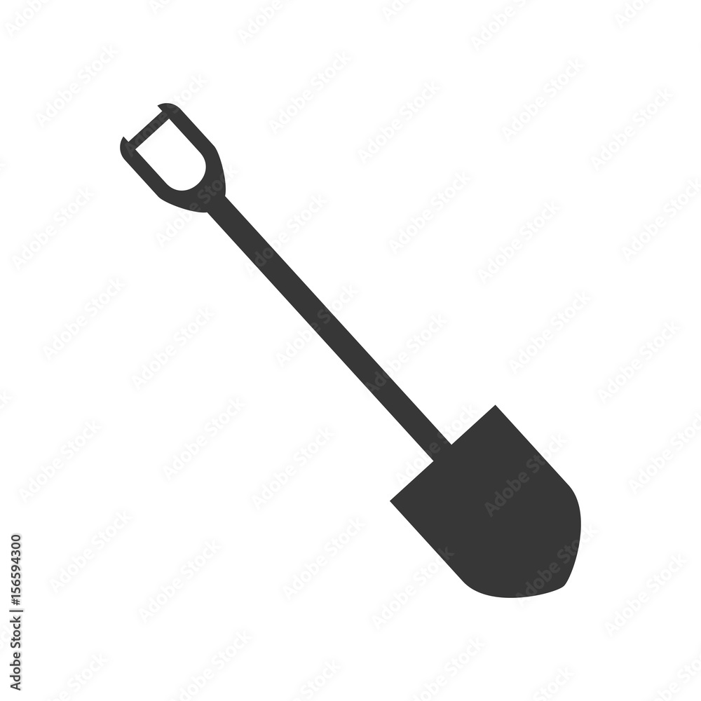 shovel tool object vector icon illustration graphic design shovel tool object vector icon illustration graphic design