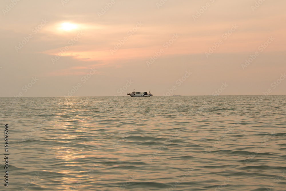The boat on the sea in Pataya ,Thailand. The boat on the sea in Pataya ,Thailand.