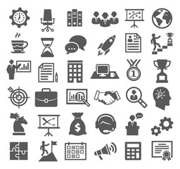 Business icons. Management, marketing, career