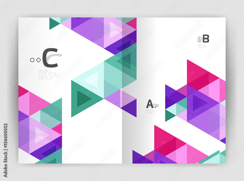 Modern business brochure or leaflet print cover template Modern business brochure or leaflet print cover template