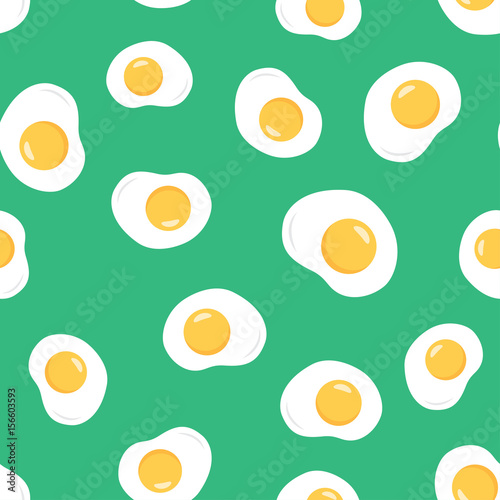 Seamless Fried eggs pattern background