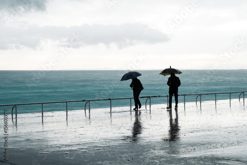 The rainy day in Nice