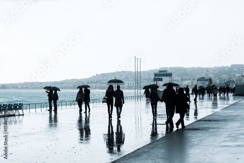 The rainy day in Nice
