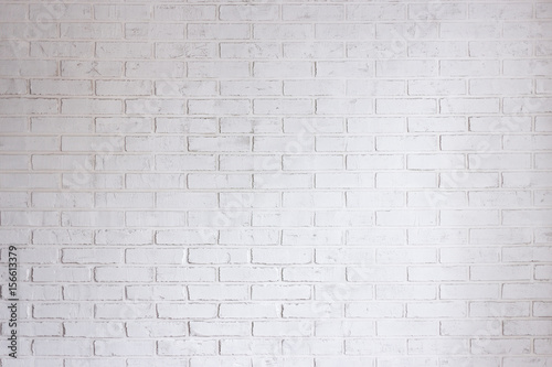 white brick wall background and texture