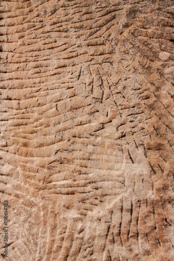 Fototapeta premium Textured sand stone