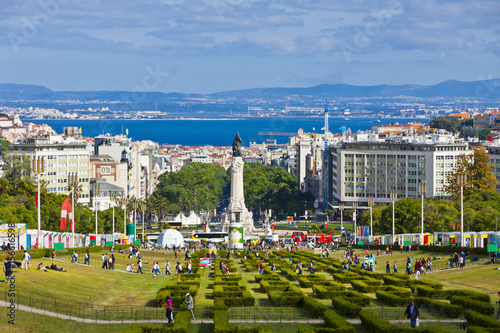 Eduardo VII Park in Lisbon, Portugal photo