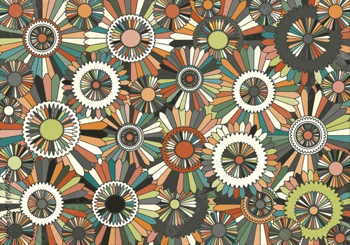 Abstract background consisting of different size gears