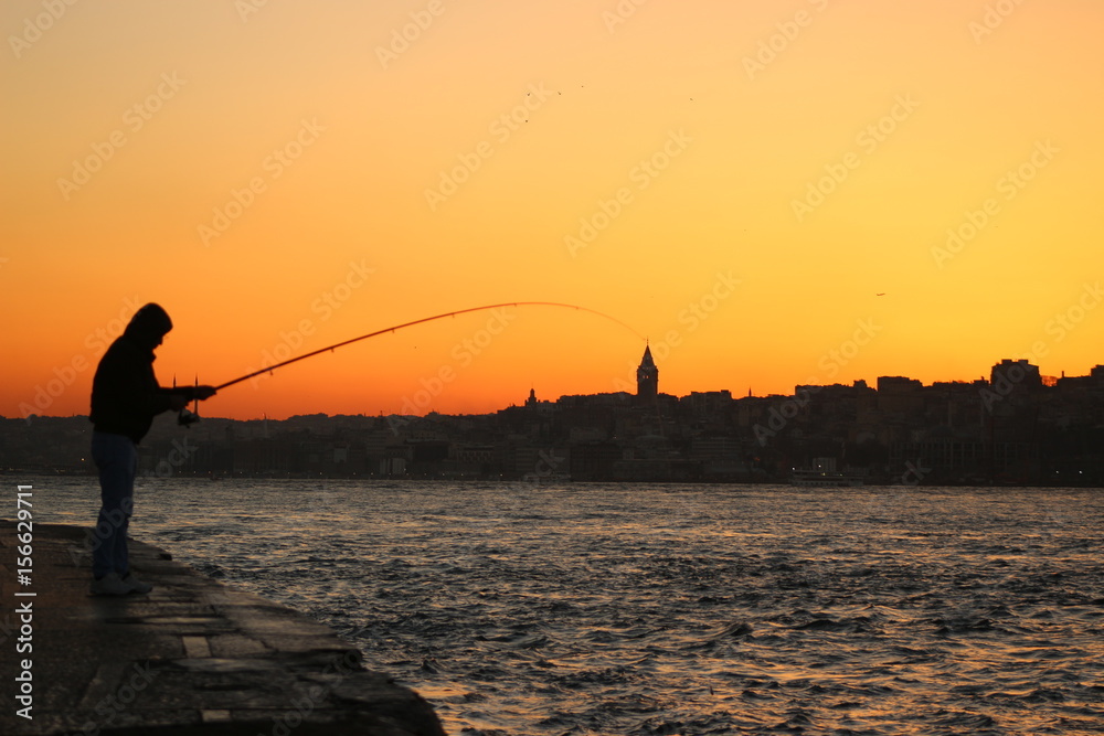 Fishing at Bosphorus