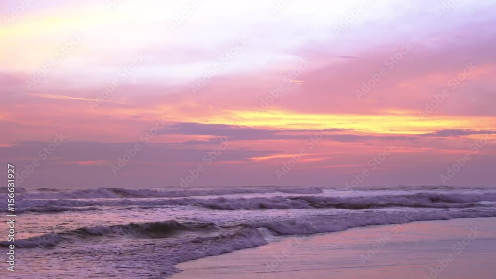 Background Sunset Ocean. Clean Water, Waves, colored Sky, Horizon. Background Tropical Island Seascape. Sea water Surface, Sea water Texture, Nature, Resort, Sea Vacation. 4K Video Pink Background Background Sunset Ocean. Clean Water, Waves, colored Sky, Horizon. Background Tropical Island Seascape. Sea water Surface, Sea water Texture, Nature, Resort, Sea Vacation. 4K Video Pink Background