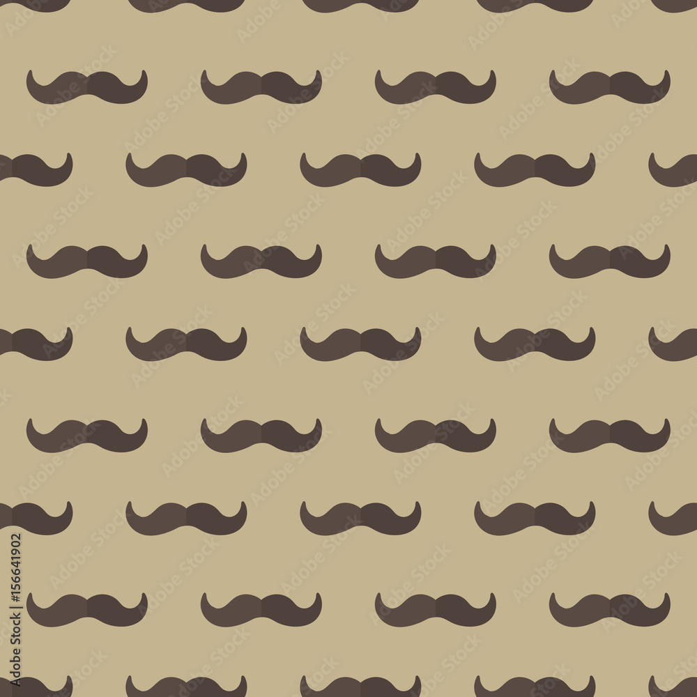 Mustache seamless patterns. Father's Day holiday concept repeating texture, endless background. Vector illustration Mustache seamless patterns. Father's Day holiday concept repeating texture, endless background. Vector illustration
