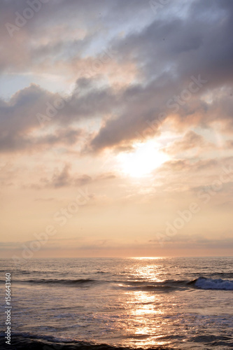 Heavenly Summer Sunrise Over the Ocean 