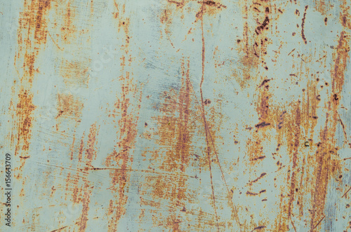 Old paint on rusty metal texture