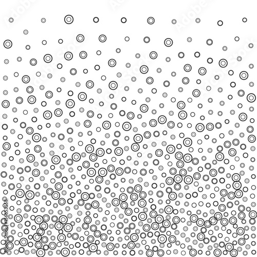 Circles accumulation graphic vector Pattern
