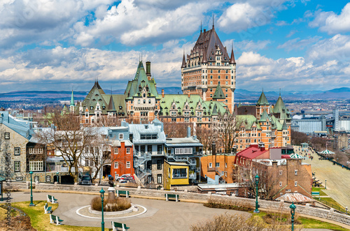 View of Chateau Frontenac in Quebec City, Canada photo