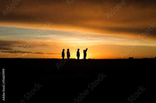 People silhouette