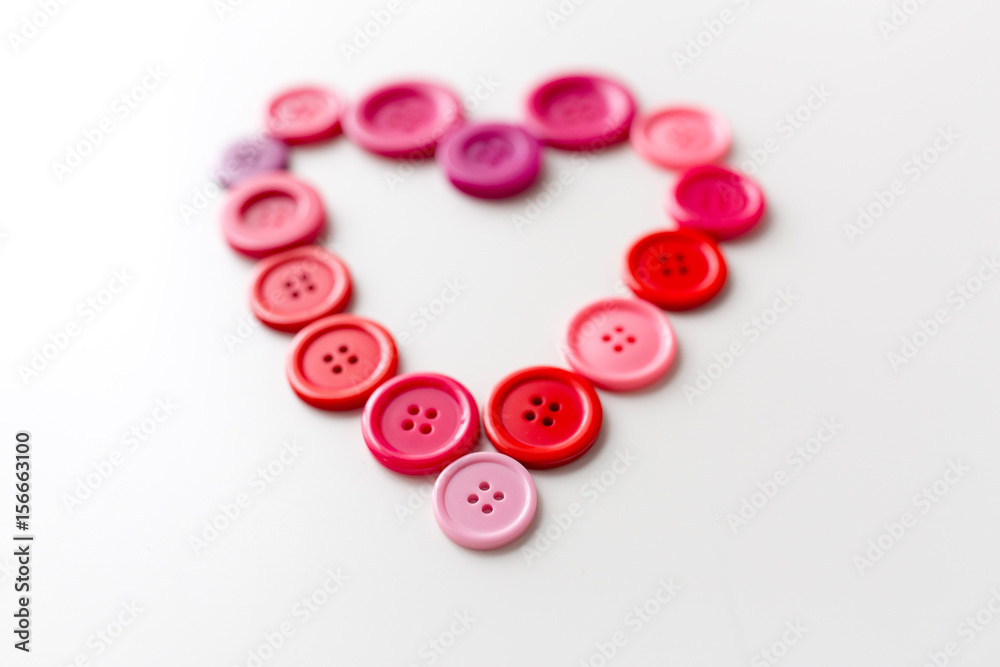 heart shape of sewing buttons heart shape of sewing buttons
