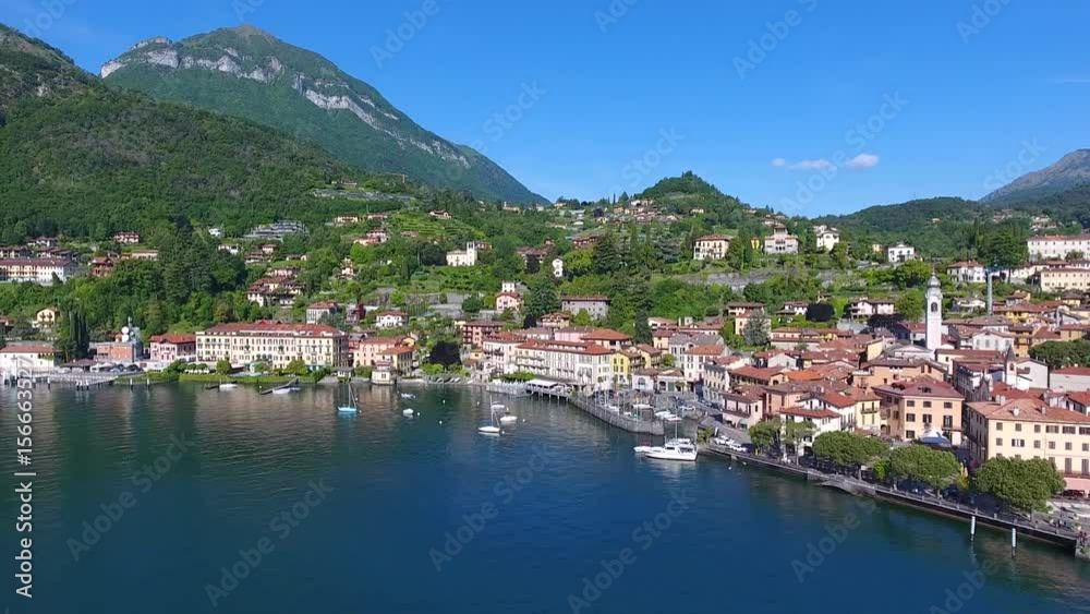 Panoramic view of Menaggio - Lake of Como in Italy Panoramic view of Menaggio - Lake of Como in Italy