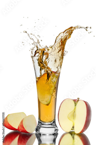 Apple juice splash