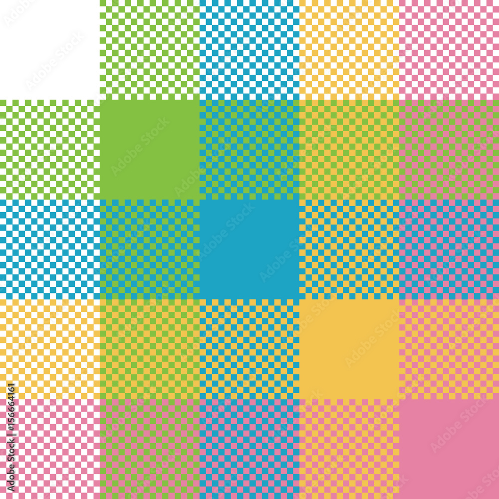 Baby color pixel plaid seamless pattern Baby color pixel plaid seamless pattern