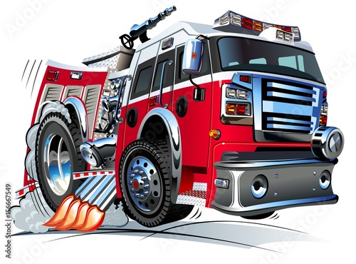 Cartoon Fire Truck