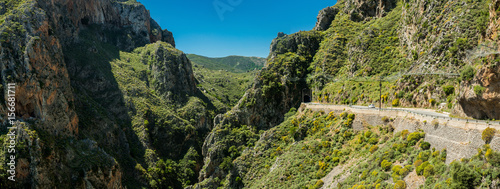 Obraz na płótnie Greece, Crete, canyon on the way to elafonisi beach w salonie