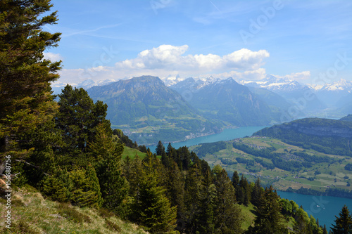 Vierwaldstättersee Panorama, Fronalpstock  © Waldteufel