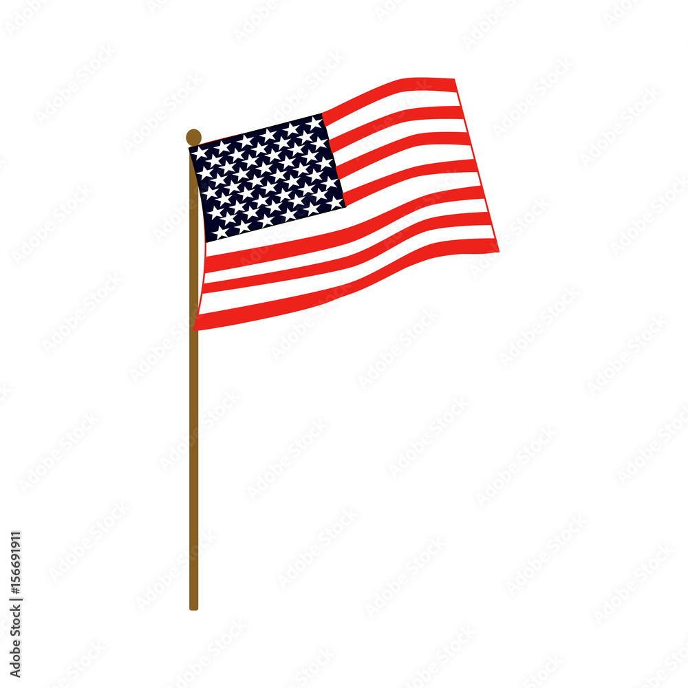 Fototapeta premium American flag vector illustration
