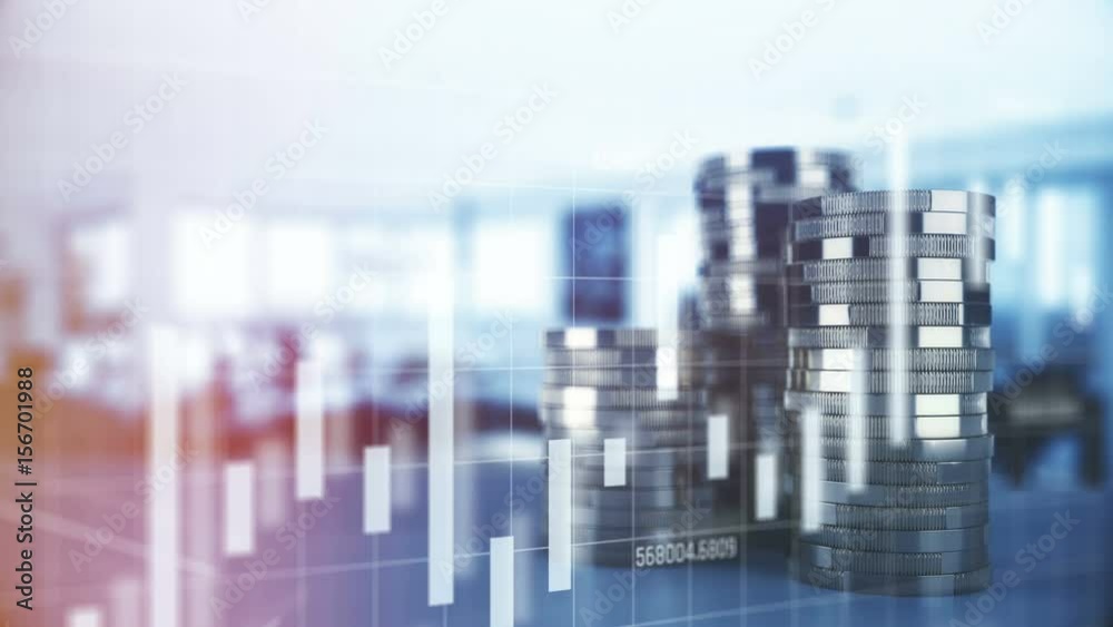 Bitcoin, dollar, euro, pound currencies values rising, falling, money background. Money gaining or losing value on screen
