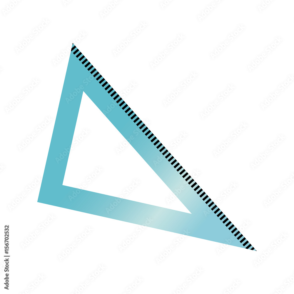 triangle ruler geometry school utensil vector illustration triangle ruler geometry school utensil vector illustration