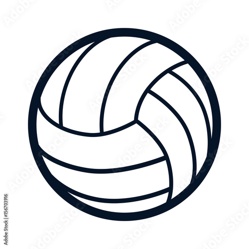 volleyball ball sports activity play competition tournament vector illustration photo