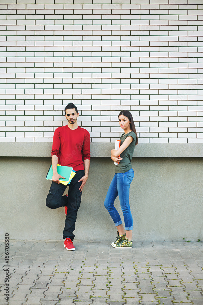 Fototapeta premium Students outdoors