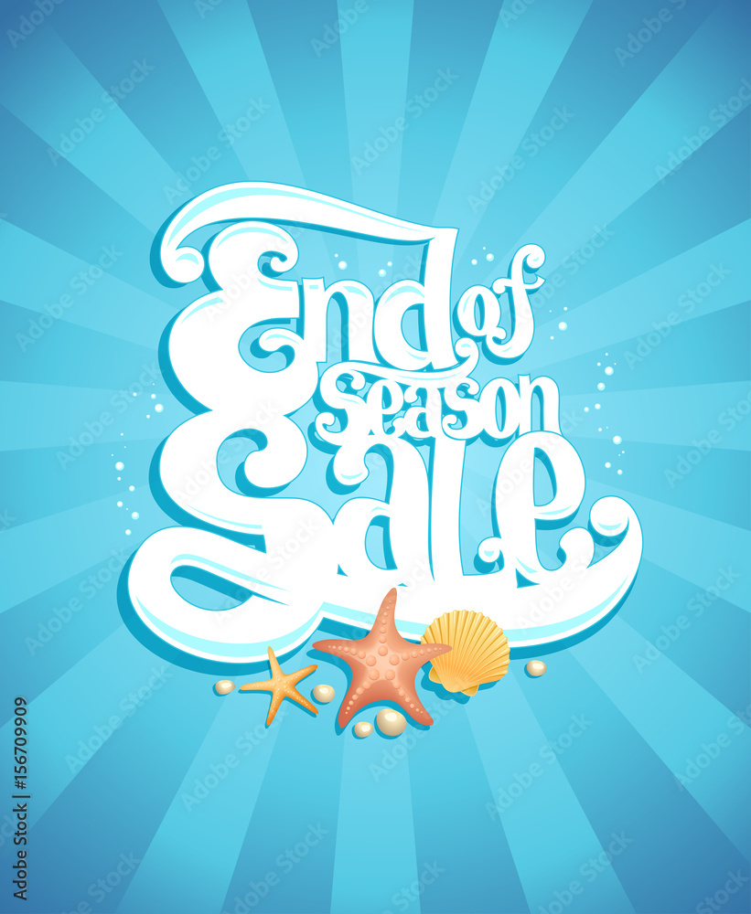 End of season sale poster