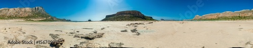 Obraz na płótnie Greece, Crete Balos beach Panorama from the bottom w salonie
