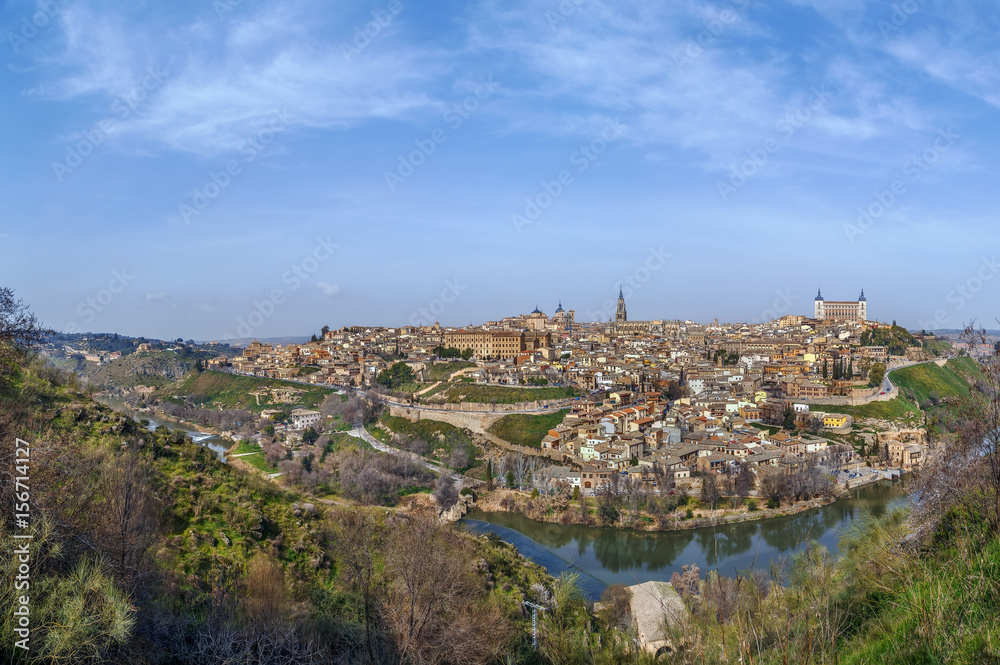Panorama of Toledo, Spain
