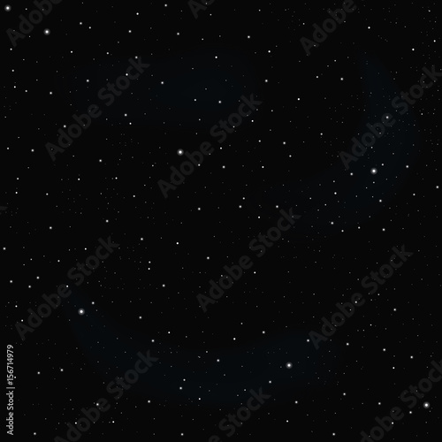 Dark sky with stars vector texture or background