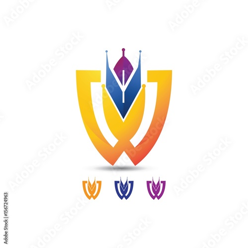Free Download W Logo - Abstract Letter W 3D Logo - GFXLoad