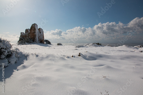 Uluzzo tower after a exceptional snowfall