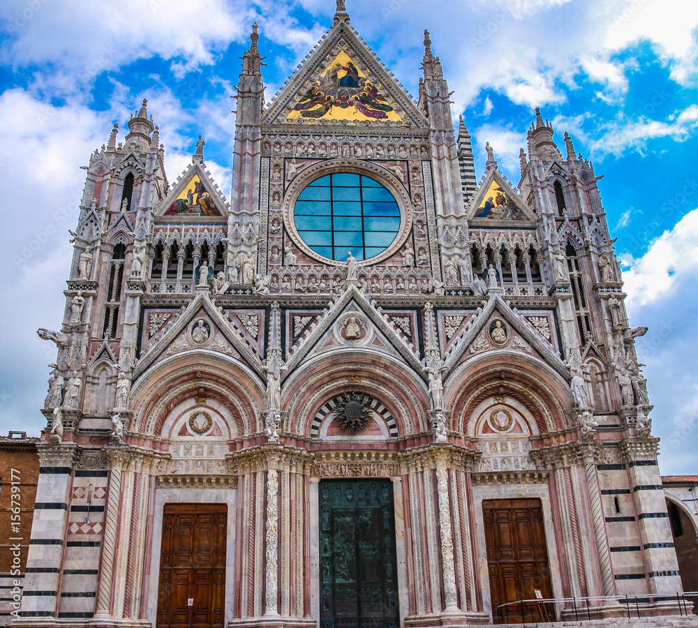 Siena Cathedral Santa Maria Assunta (Duomo di Siena) in Siena, Tuscany, italy. Siena is capital of province of Siena