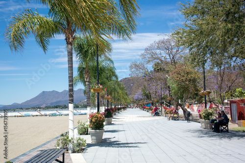 Lake front, Chapala, Jalisco, Mexico. Lake Chapala is the largest body of freshwater in Mexico. Photo: Peter Llewellyn photo