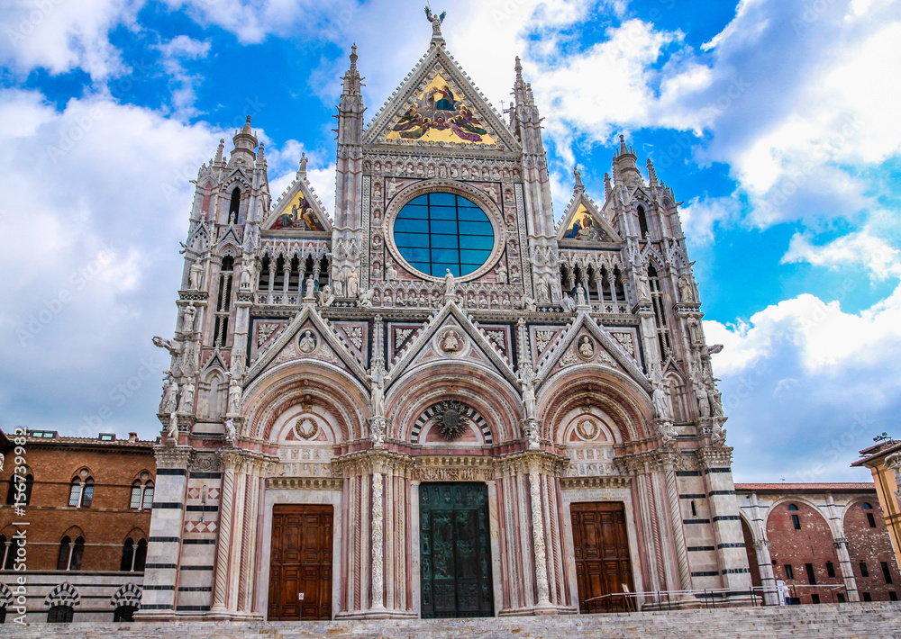 Siena Cathedral Santa Maria Assunta (Duomo di Siena) in Siena, Tuscany, italy. Siena is capital of province of Siena