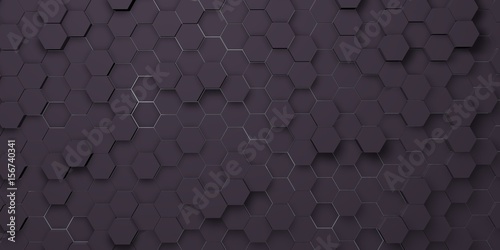 Digital hexagons background © exentia