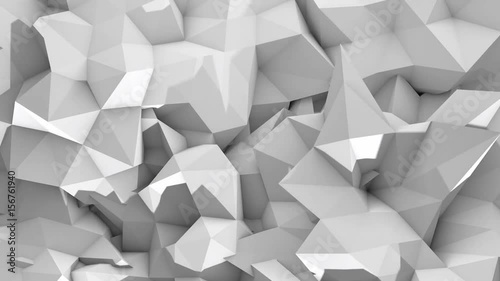 Plexus effect animation, 3D rendering movie