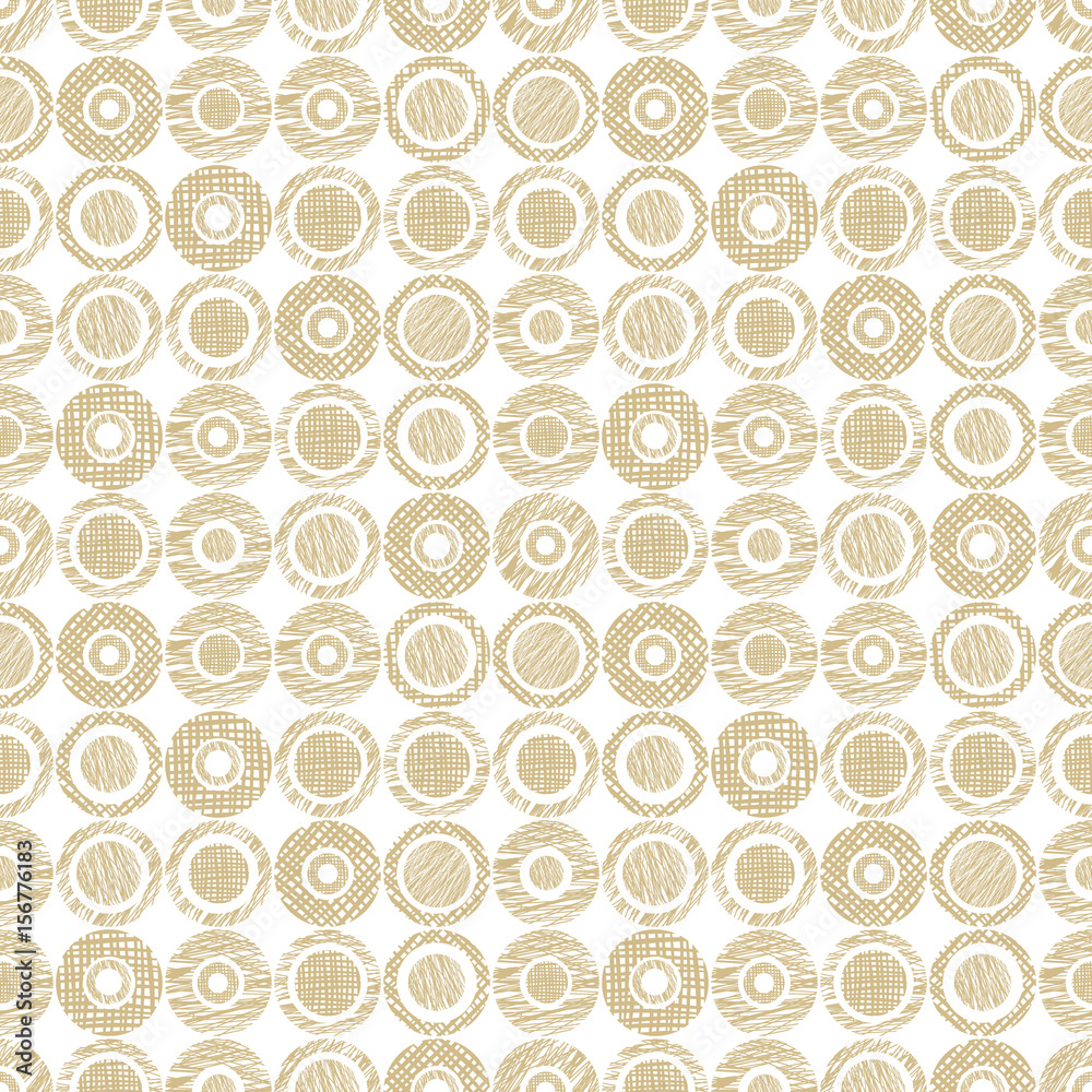 Seamless vector geometrical pattern with circles pastel endless background with hand drawn textured geometric figures. Graphic illustration, print for wrapping, background, cover, surface Seamless vector geometrical pattern with circles pastel endless background with hand drawn textured geometric figures. Graphic illustration, print for wrapping, background, cover, surface