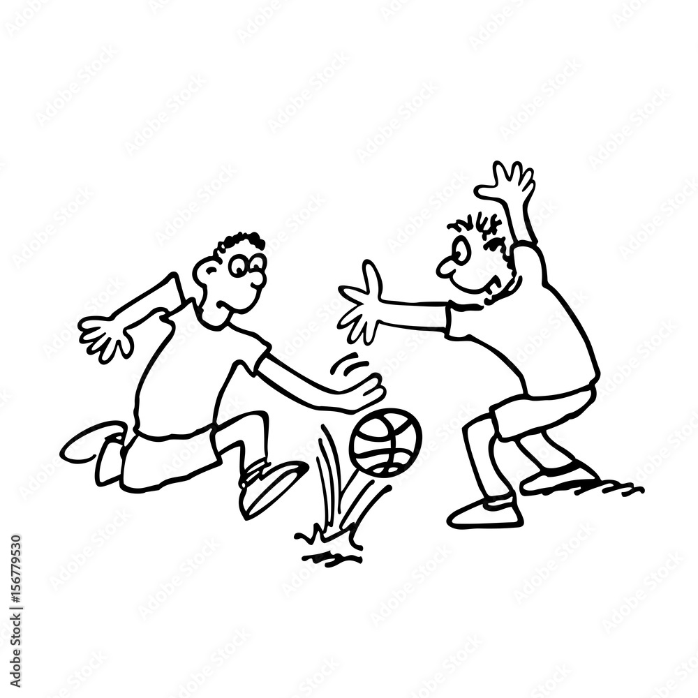 Fototapeta premium football play cartoon